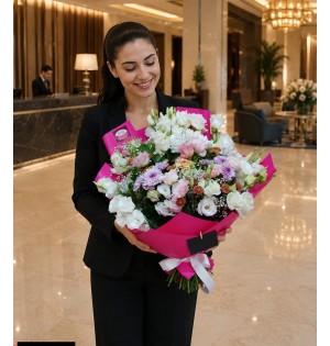 Karışık Lisyantus Buketi Vip
